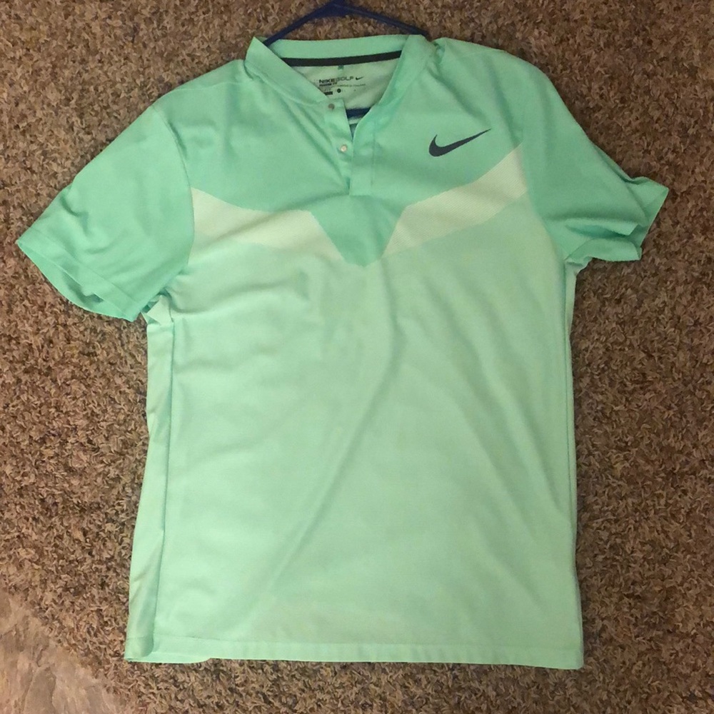 Light Green Nike Golf Shirt